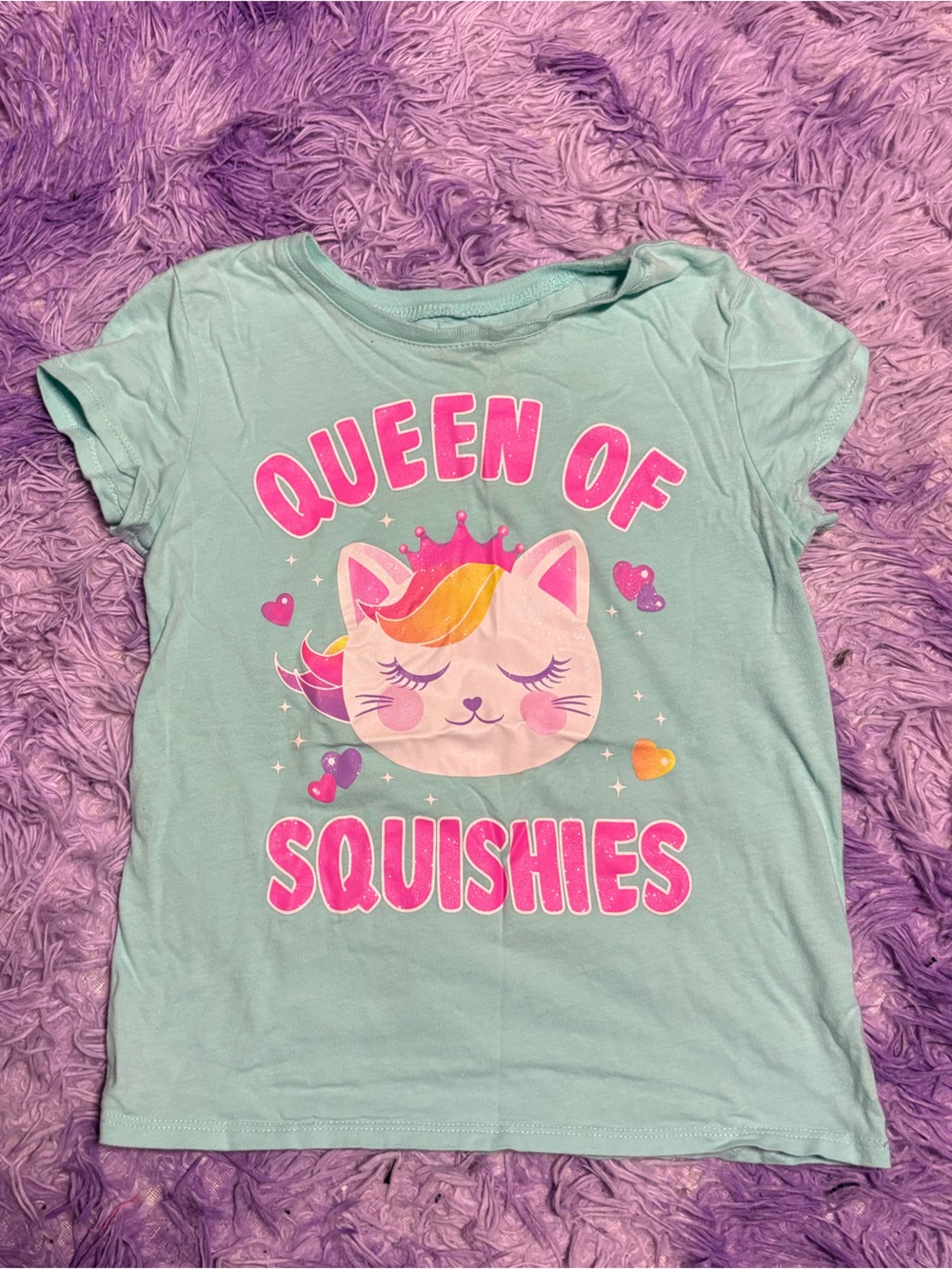 The Children's Place Mint Green 'Queen of Squishies' Graphic Tee